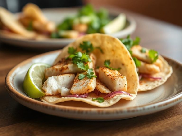 Croaker fish tacos