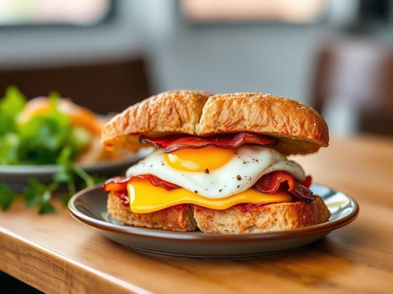 Croissan'wich with Bacon, Egg & Cheese