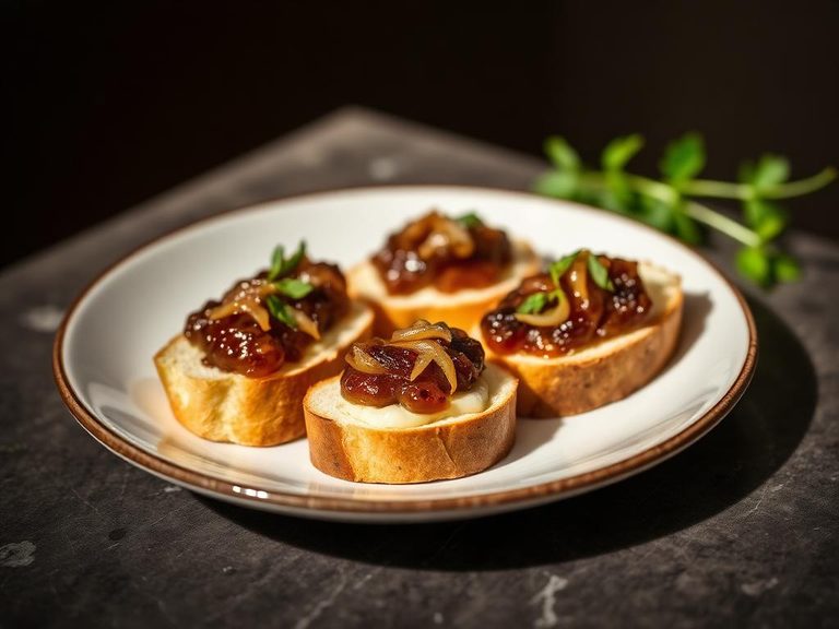 Crostini with Onion Marmalade