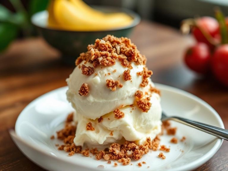 Crumbled as a topping for vanilla ice cream or yogurt