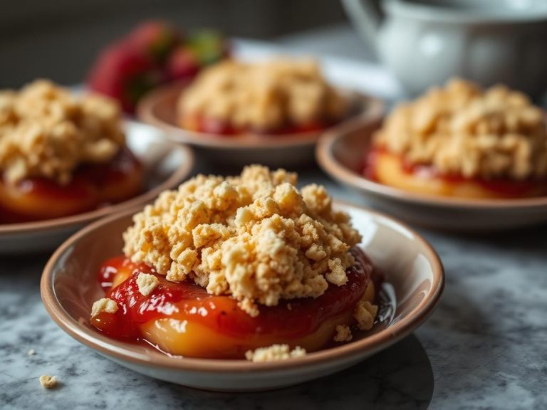 Crumbled Biscuit Topping for Fruit Puree