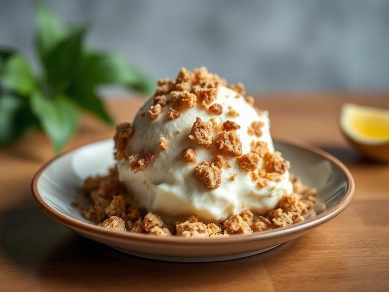Crumbled Ice Cream Topping