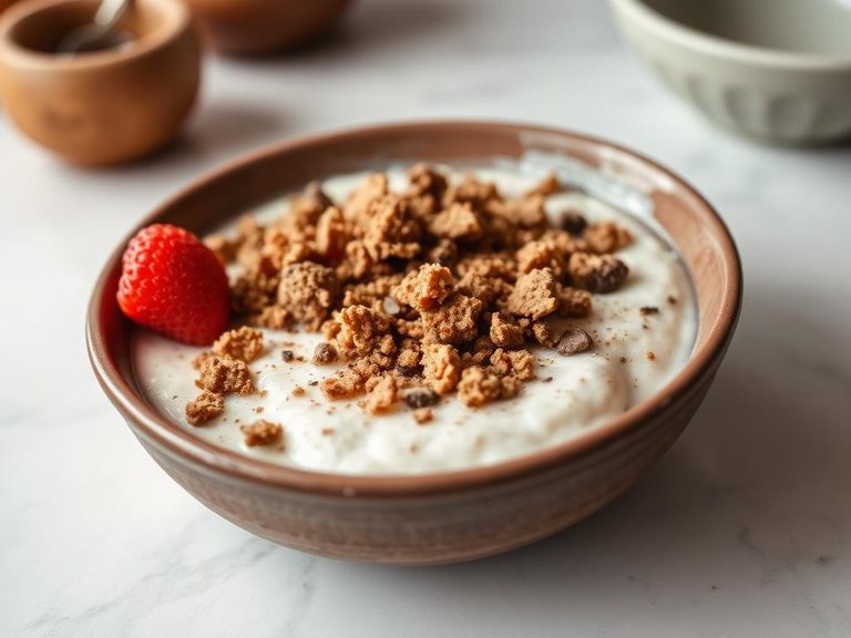 Crumbled into oatmeal or yogurt