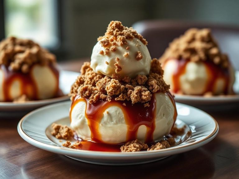 Crumbled over ice cream sundaes