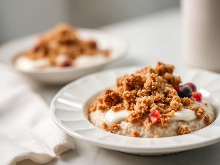 Crumbled over oatmeal or yogurt bowls
