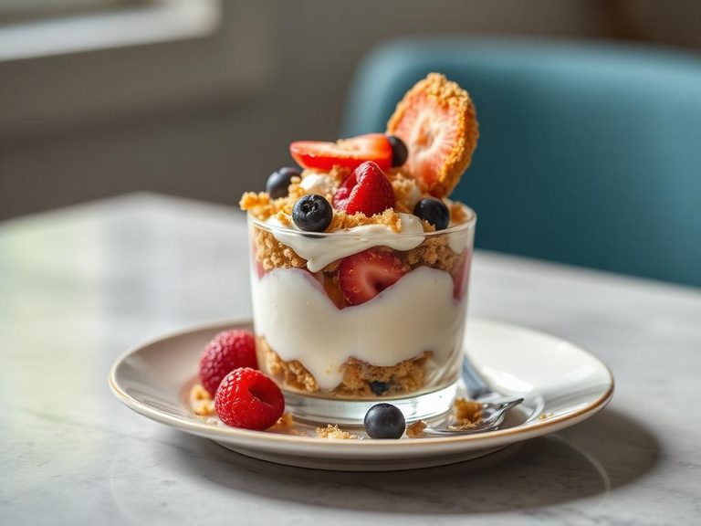 Crumbled Toaster Pastry Yogurt Parfait