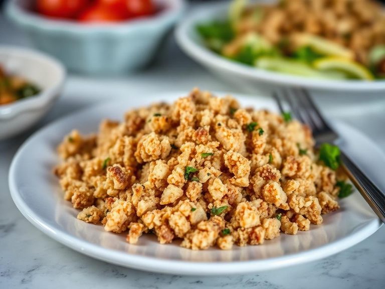 Crumbled topping for casseroles or salads