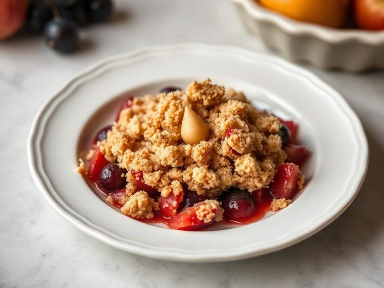Crumbled topping for fruit crumble