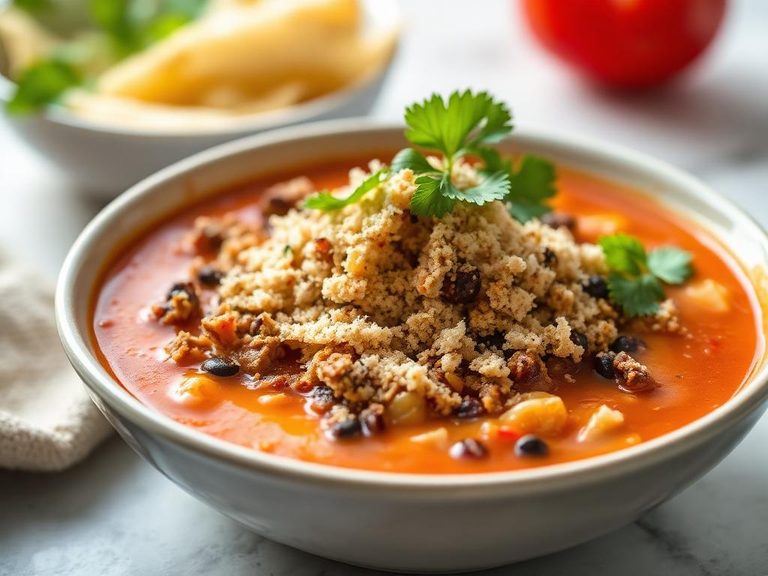 Crumbled topping for tortilla soup