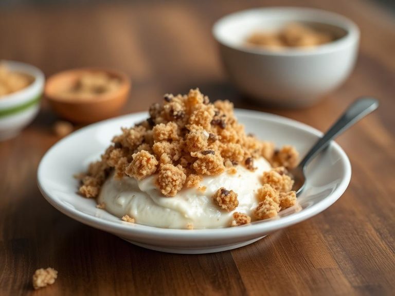 Crumbled topping for yogurt or oatmeal