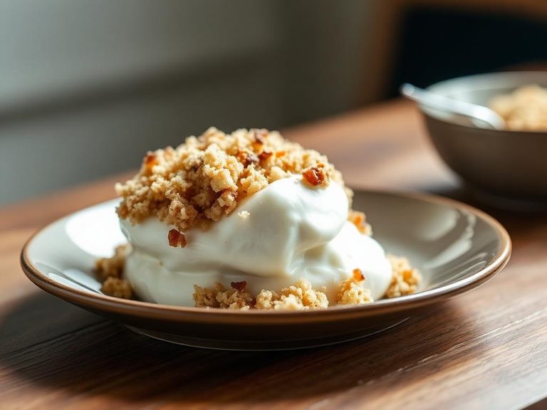 Crumbled topping for yogurt or pudding