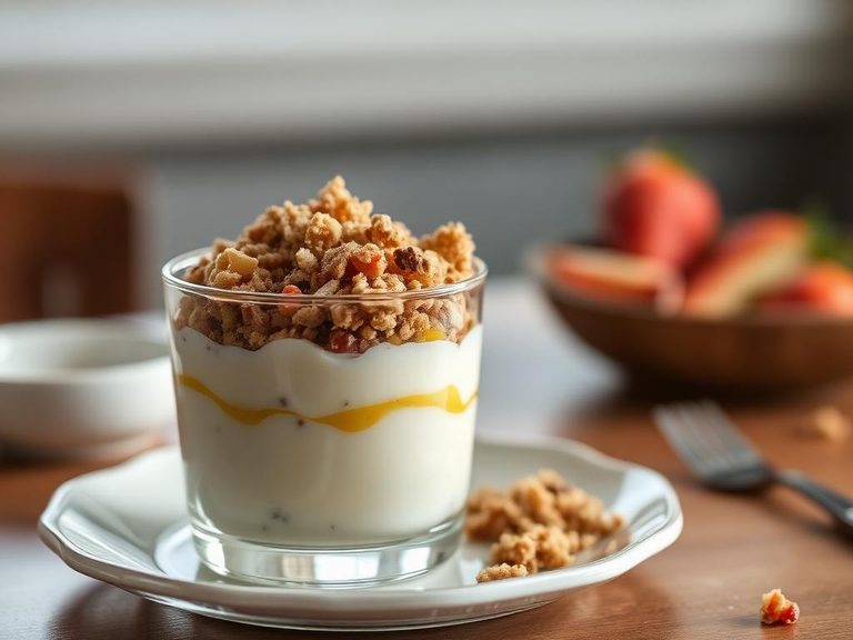 Crumbled topping for yogurt parfait