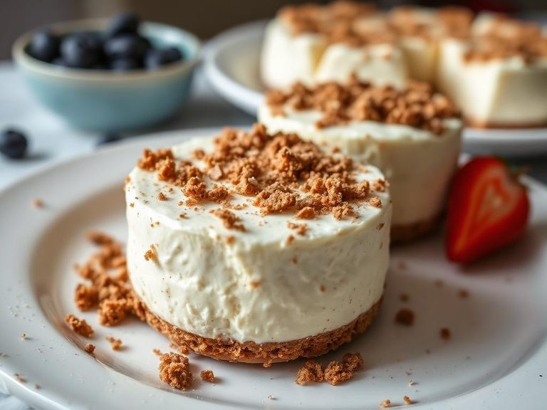 Crushed as a crust for no-bake cheesecakes