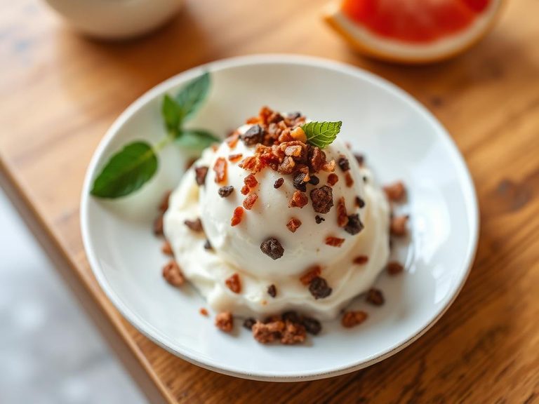 Crushed as a topping for yogurt or ice cream
