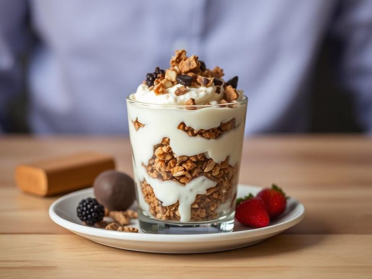 Crushed Clif Bar Yogurt Parfait