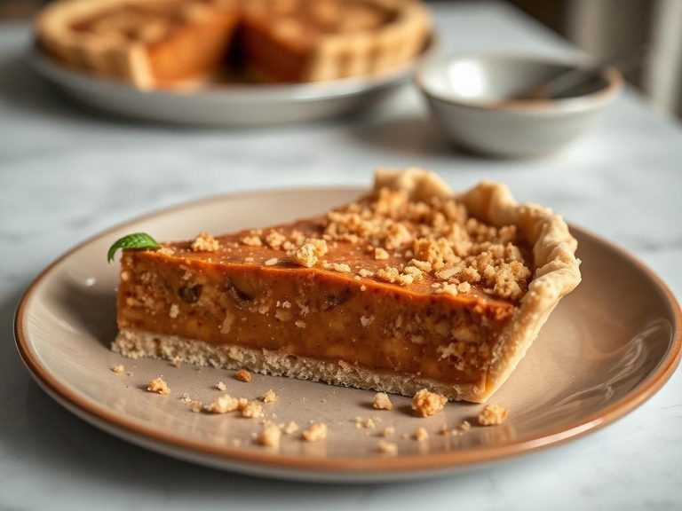 Crushed pie crust base