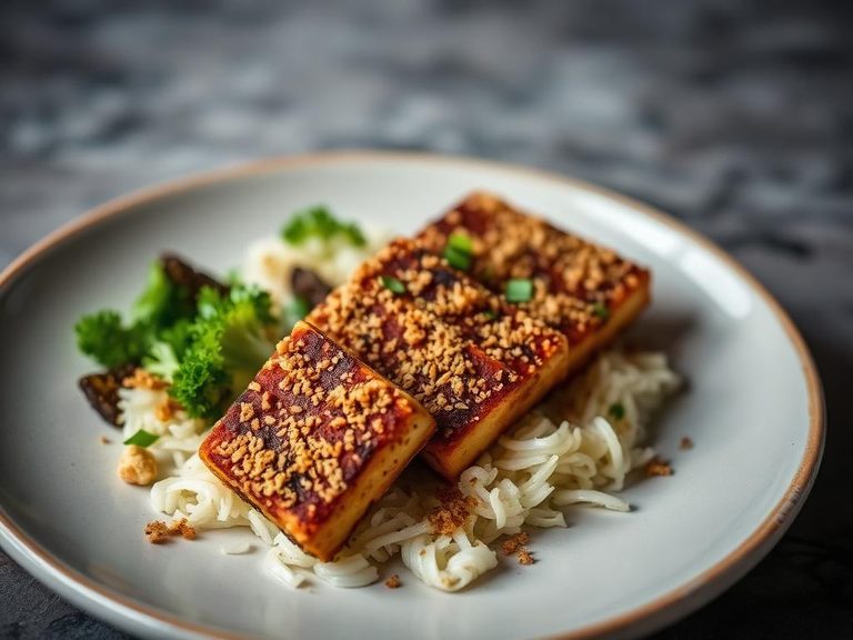 Crushed Soy Chip-Crusted Tofu