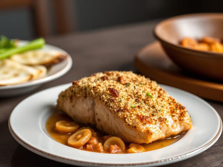 Crusted Baked Salmon or Chicken