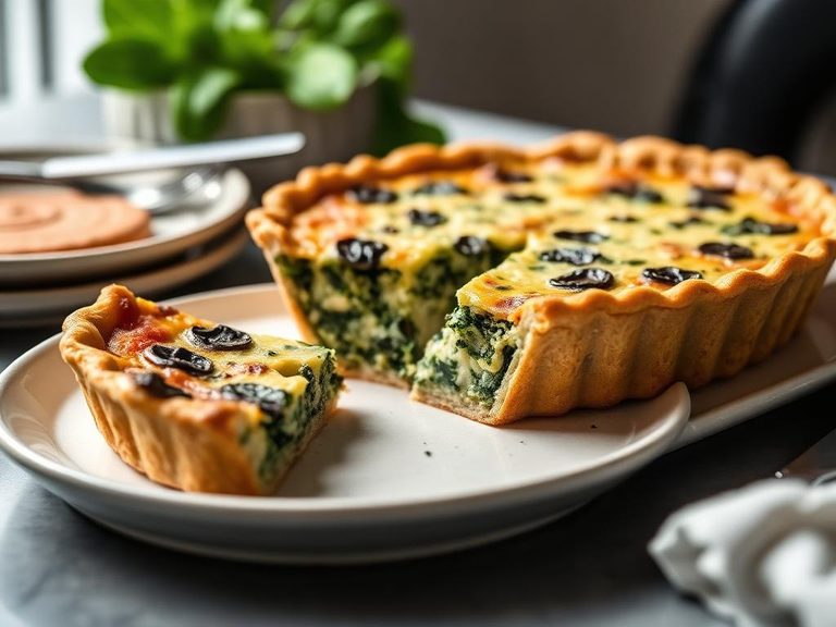 Crustless Spinach Quiche