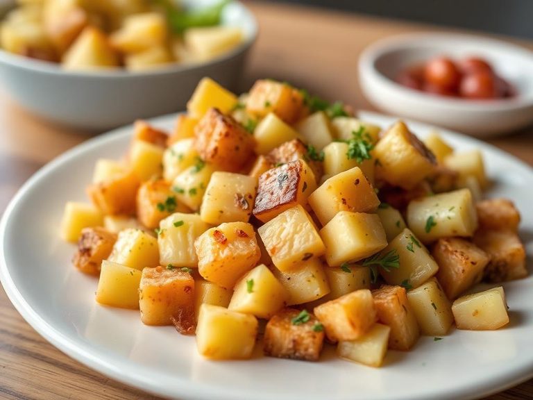 Cubed in a warm potato or pasta salad