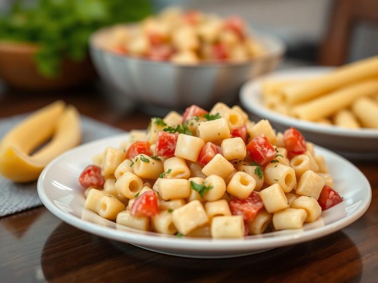 Cubed in Macaroni Salad
