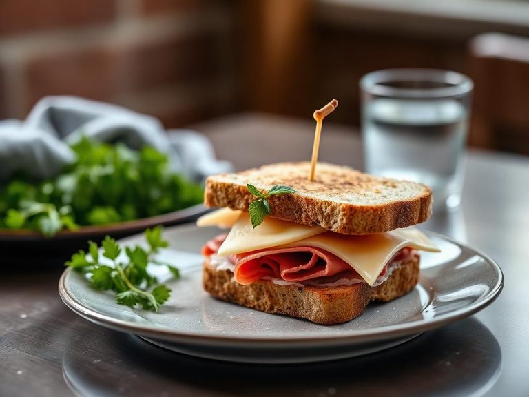 Cured Ham and Cheese Sandwich