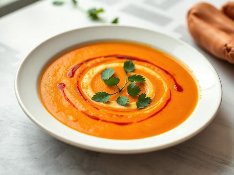 Curried sweet potato soup