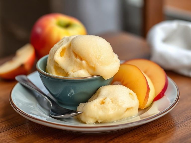Custard-apple ice cream or sorbet
