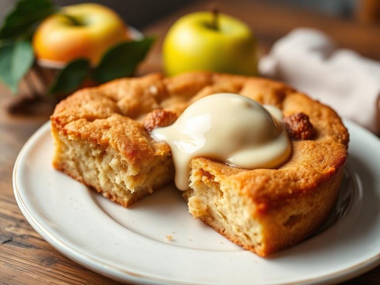 Danish Æblekage (Apple Cake with custard)