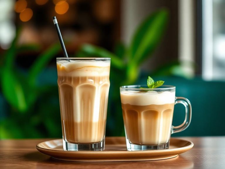 Decaf iced latte
