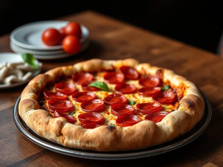 Deep-Dish Pepperoni Pizza