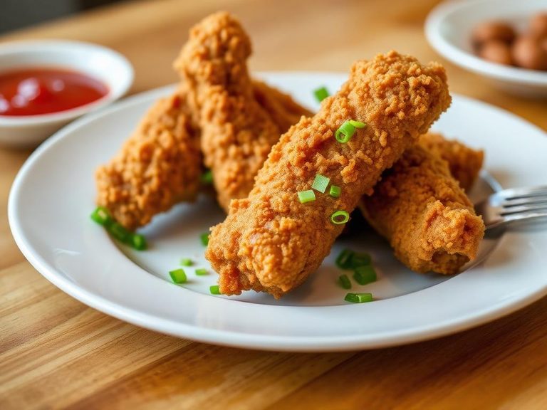Deep-fried chicken tails
