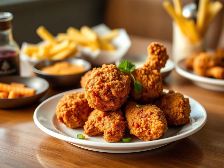 Deep-fried chicken