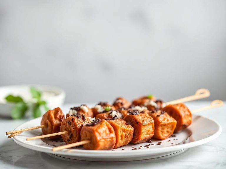 Dessert skewers or kebabs