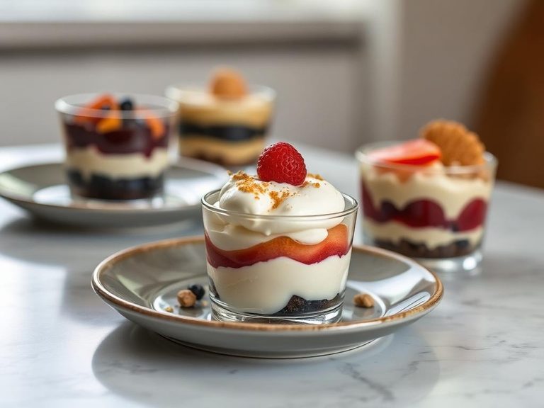 Dessert toppings and trifles