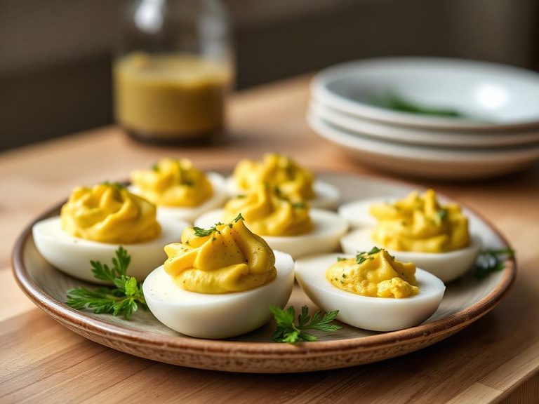 Deviled eggs with horseradish