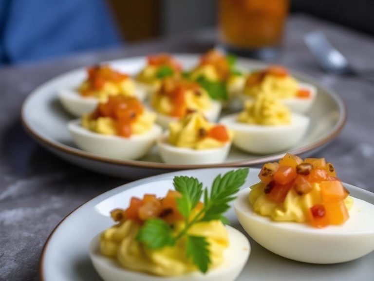 Deviled Eggs with Pickled Relish