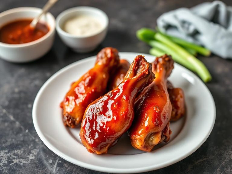 Diet Pepper-Glazed Chicken Wings