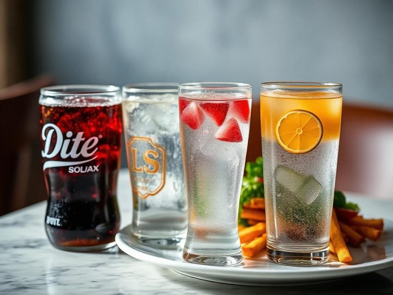 Diet soda and flavored water