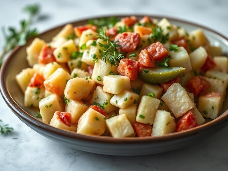 Dill pickle potato salad