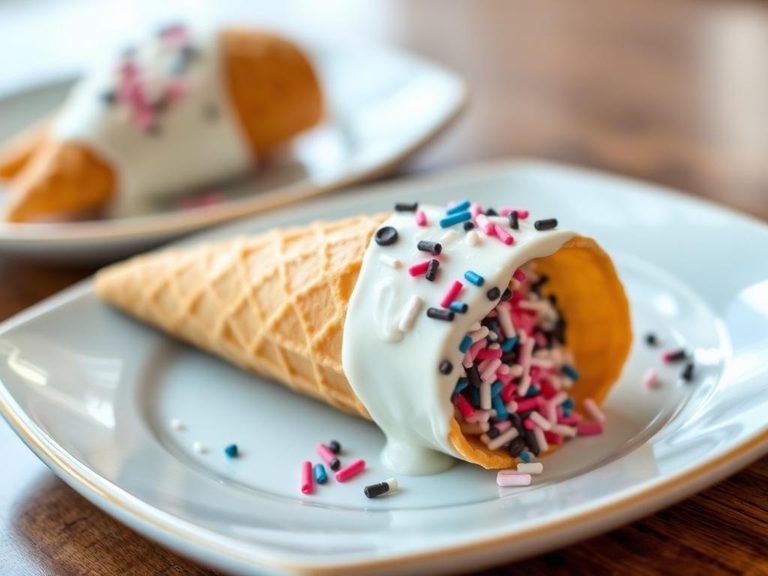 Dipped Cone with Sprinkles
