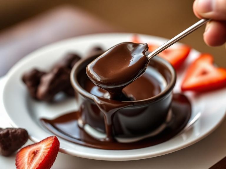 Dipped in chocolate fondue