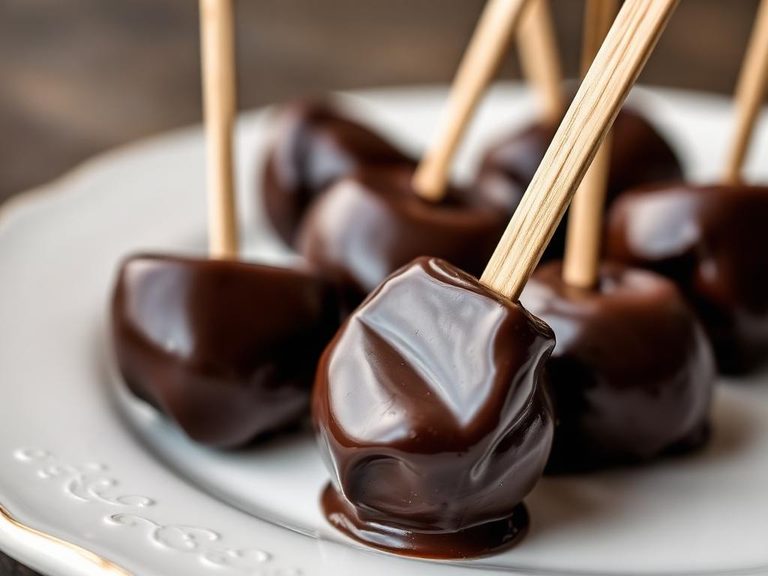 Dipped in dark chocolate for a sweet treat