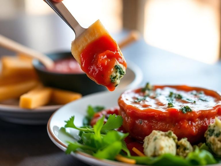 Dipped in marinara sauce or spinach-artichoke dip