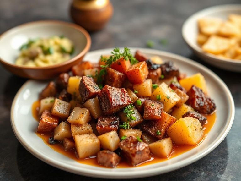 Dock and Potato Hash