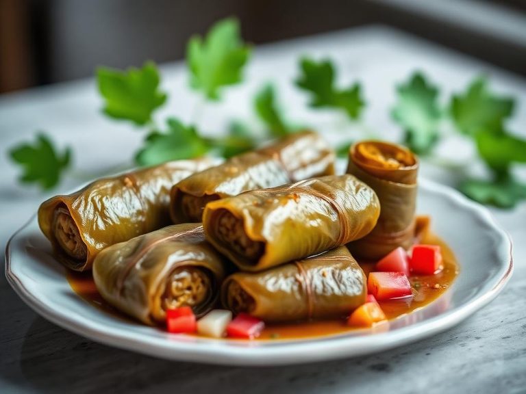 Dolmas (stuffed grape leaves)