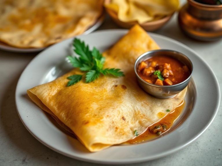 Dosa with Sambar