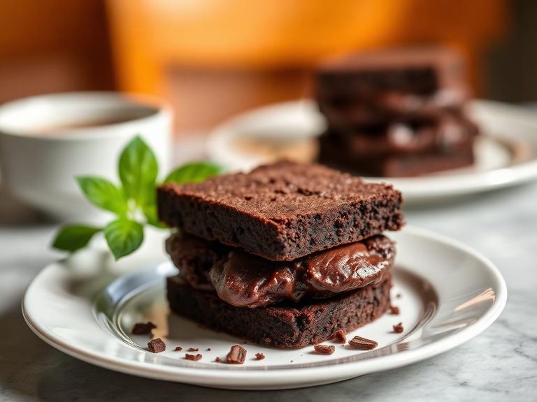 Double Chocolate Fudge Brownie Sandwich