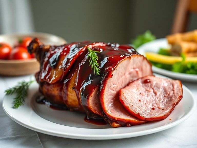 Dr Pepper-glazed ham