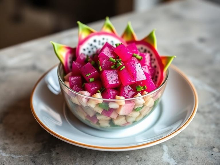 Dragon fruit poke bowl